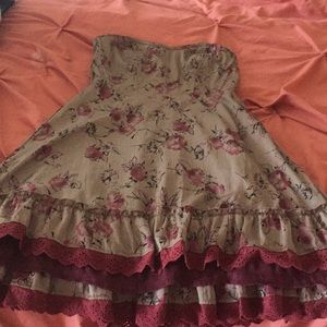 Free people strapless dress size 4.